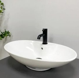 Раковина для ванної VBI Carovilli 60х38 см кераміка білий VBI-015504