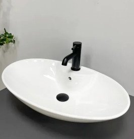 Раковина для ванної VBI Carovilli 60х38 см кераміка білий VBI-015504