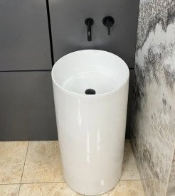 Раковина для ванной VBI Cirella напольная ⌀45 см керамика белый VBI-019024