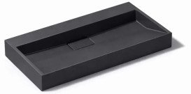 Раковина для ванной VBI Este 100х46 см искусственый камень черный VBI-019924