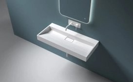 Раковина для ванної VBI Este 100х46 см штучний камінь білий VBI-019922