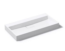 Раковина для ванної VBI Este 100х46 см штучний камінь білий VBI-019922