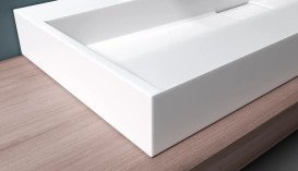 Раковина для ванной VBI Este 120х46 см искусственый камень белый VBI-019925