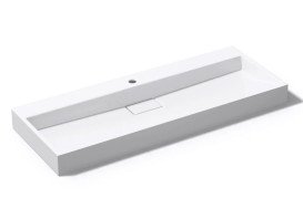 Раковина для ванной VBI Este 120х46 см искусственый камень белый VBI-019925