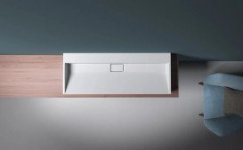 Раковина для ванной VBI Este 120х46 см искусственый камень белый VBI-019926