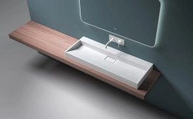 Раковина для ванной VBI Este 120х46 см искусственый камень белый VBI-019926