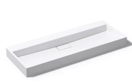 Раковина для ванної VBI Este 120х46 см штучний камінь білий VBI-019926