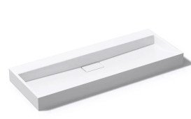 Раковина для ванной VBI Este 120х46 см искусственый камень белый VBI-019926