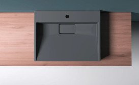 Раковина для ванной VBI Este 50х38 см искусственый камень черный VBI-019903