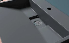 Раковина для ванной VBI Este 50х38 см искусственый камень черный VBI-019903