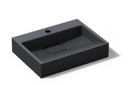 Раковина для ванной VBI Este 50х38 см искусственый камень черный VBI-019903