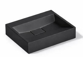 Раковина для ванной VBI Este 50х38 см искусственый камень черный VBI-019904