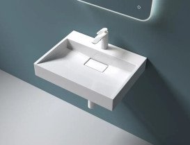 Раковина для ванной VBI Este 50х38 см искусственый камень белый VBI-019901