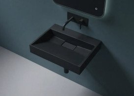 Раковина для ванної VBI Este 60х38 см штучний камінь чорний VBI-019908