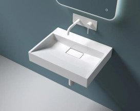 Раковина для ванної VBI Este 60х38 см штучний камінь білий VBI-019906