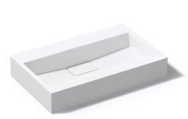 Раковина для ванної VBI Este 60х38 см штучний камінь білий VBI-019906