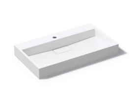 Раковина для ванної VBI Este 80х46 см штучний камінь білий VBI-019913