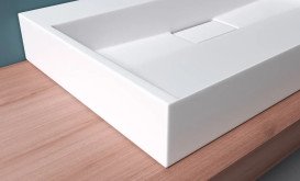 Раковина для ванної VBI Este 80х46 см штучний камінь білий VBI-019914