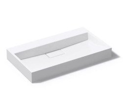 Раковина для ванної VBI Este 80х46 см штучний камінь білий VBI-019914