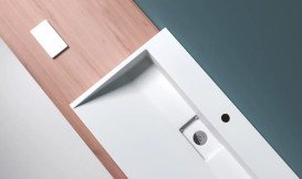 Раковина для ванної VBI Este 90х46 см штучний камінь білий VBI-019917