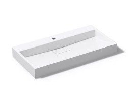 Раковина для ванної VBI Este 90х46 см штучний камінь білий VBI-019917