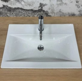 Раковина для ванної кімнати VBI Fanusa 61х40 см кераміка білий VBI-018064