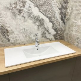 Раковина для ванной VBI FERRARA 100 100x46 см керамика белый VBI-018030