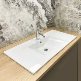 Раковина для ванной VBI FERRARA 100 100x46 см керамика белый VBI-018030