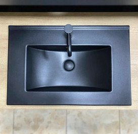 Раковина для ванной VBI Ferrara 71,5х46 см керамика черный матовый VBI-018043