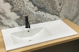 Раковина для ванної VBI Ferrara L 91х46 см білий кераміка VBI-018048