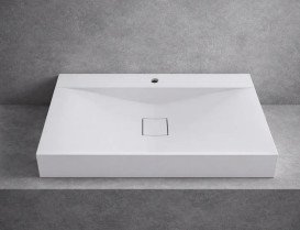 Раковина для ванної VBI Forino 100х48 см штучний камінь білий VBI-019933