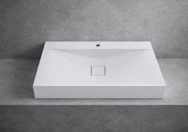 Раковина для ванної VBI Forino 60х48 см штучний камінь білий VBI-019931