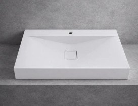 Раковина для ванної VBI Forino 80х48 см штучний камінь білий VBI-019932