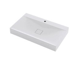 Раковина для ванної VBI Forino 80х48 см штучний камінь білий VBI-019932