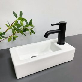 Раковина для ванной VBI KOMO L 37x18,5 см керамика белый VBI-015602