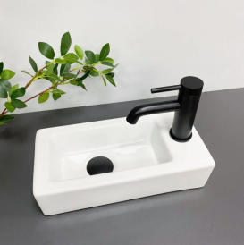 Раковина для ванной VBI KOMO L 37x18,5 см керамика белый VBI-015602