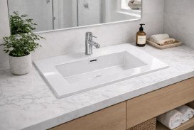 Раковина для ванной VBI Lapio 60х46 см искусственый камень белый VBI-019937
