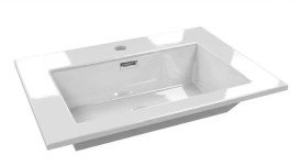Раковина для ванной VBI Lapio 60х46 см искусственый камень белый VBI-019937