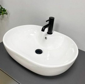 Раковина для ванной VBI Liscia 60,5х42,5 см керамика белый VBI-015505