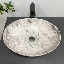 Раковина для ванной VBI LIVORNO 52x40,5 см керамика камень матовый VBI-012611