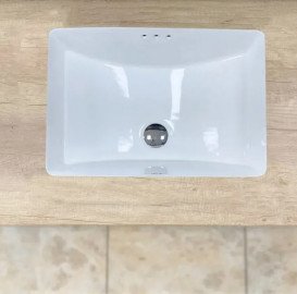 Раковина для ванной VBI Mallare M 54х41 см под столешницу керамика белый VBI-018054