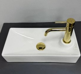 Раковина для ванной VBI Malvizzo L 44х21 см керамика белый VBI-015622