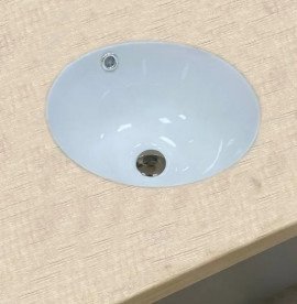 Раковина для ванной VBI Marzano ⌀35 см под столешницу керамика белый VBI-018061