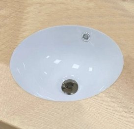 Раковина для ванной VBI Marzano S ⌀33 см под столешницу керамика белый VBI-018060