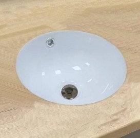 Раковина для ванной VBI Marzano S ⌀33 см под столешницу керамика белый VBI-018060