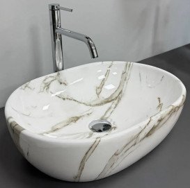 Раковина для ванної VBI Modena S 48х35 см кераміка lava VBI-012005