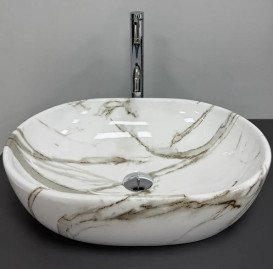 Раковина для ванної VBI Modena S 48х35 см кераміка lava VBI-012005