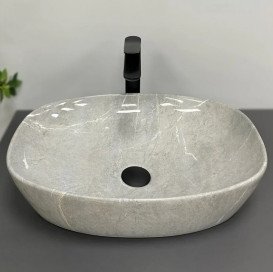 Раковина для ванной VBI Olbia 49,5х37,5 см керамика grey stone glossy VBI-014302