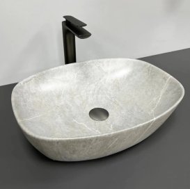 Раковина для ванной VBI OLBIA 49,5x37,5 см керамика серый камень матовый VBI-014300