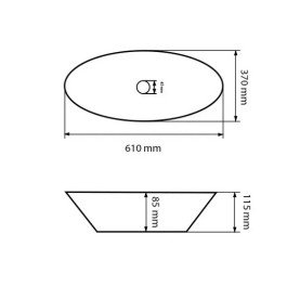 Раковина для ванной VBI Orvieto 61х37 см керамика белый VBI-012612